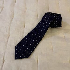 EUC versatile navy and brown tie
